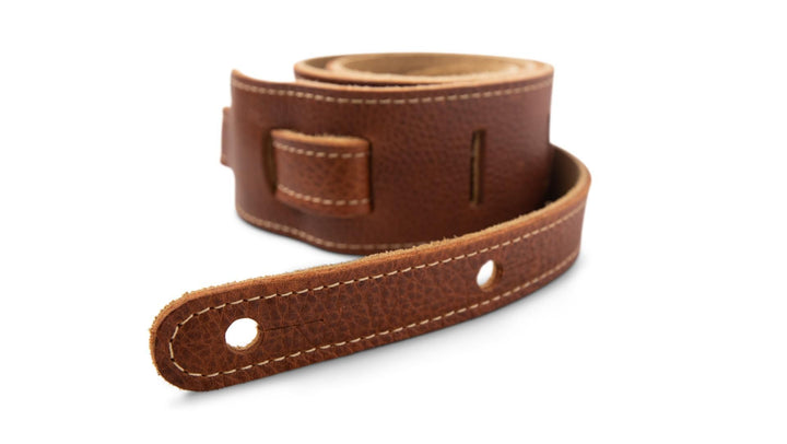 Taylor Guitars 2.5'' Leather Guitar Strap w/Suede Back - Medium Brown