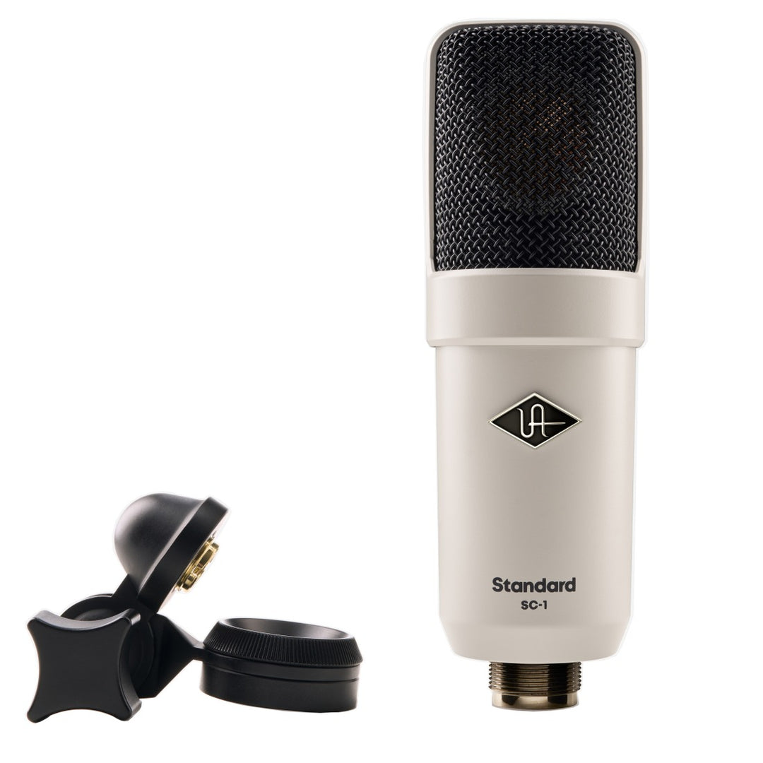 The UA SC-1 Standard Condenser Microphone is a high-quality large-diaphragm cardioid condenser built for professional recording applications. Designed by the UA Custom Shop team, the SC-1 delivers detailed, accurate sound capture suitable for vocals, acoustic instruments, and studio tracking.