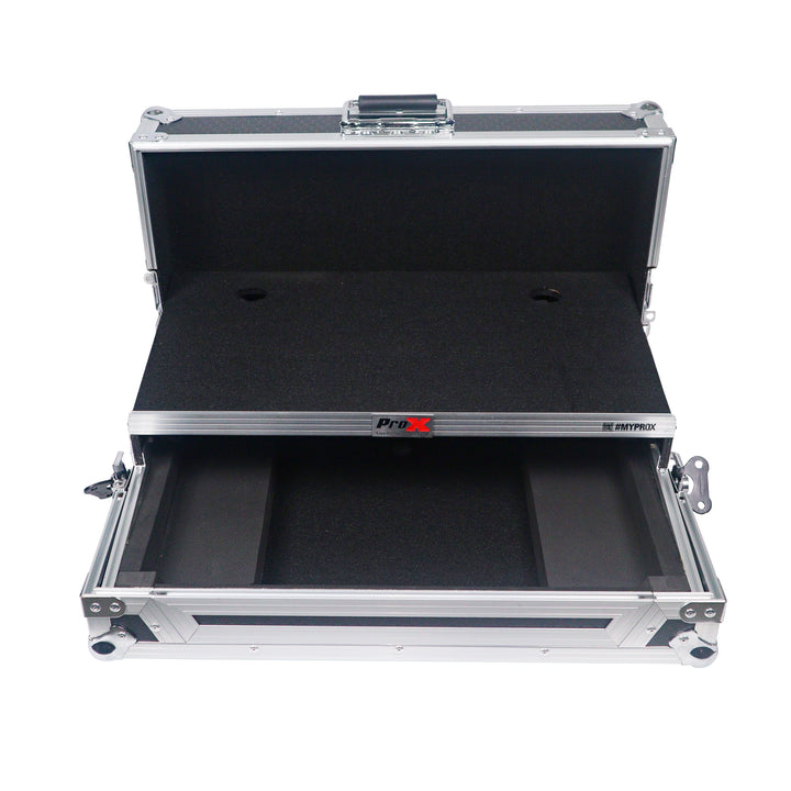 ProX X-DDJFLX4LT ATA Flight Road Case For Pioneer DDJ-FLX4 DDJ-400 DDJ-SB3 DJ Controller with Laptop Shelf