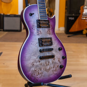 Jackson - Pro Series Monarkh SCP Ebony  ( Trans. Purple Burrel Burst ) w /LP Style Hard shell Case- 2021 - Used