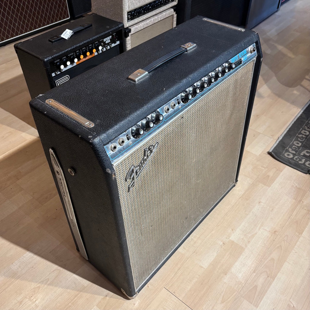 VINTAGE Fender - Drip Edge Super Reverb Silver Face w/ Foot Switch (1969) - USED