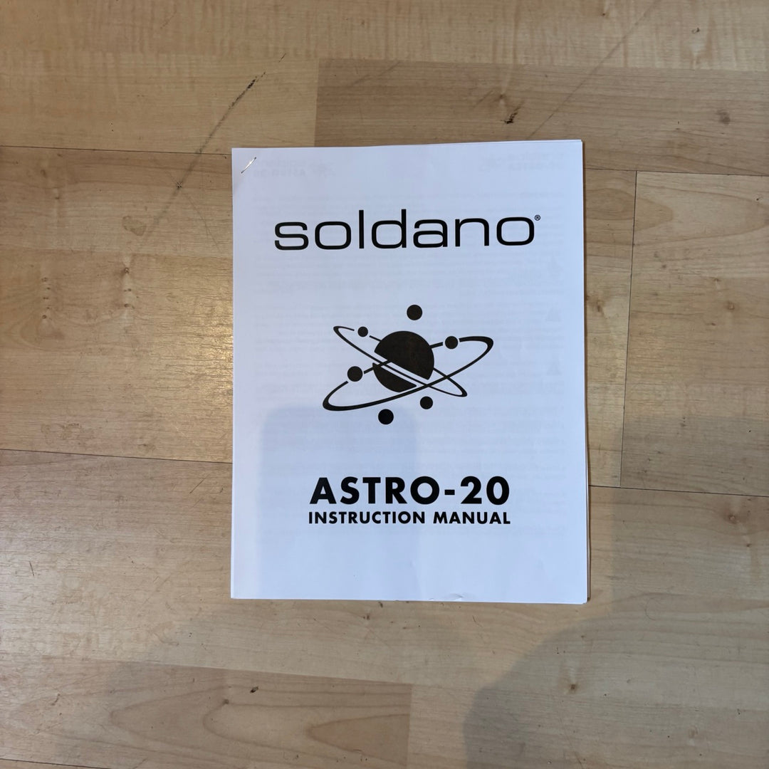 Soldano - Astro 20 - 20 Watt Tube GTR Head w/ Foot Switch, Box, Warranty Card & User Guide - NOS - MINT - USED