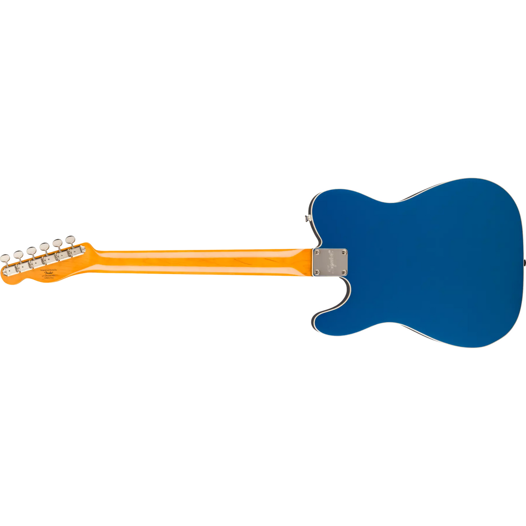 Squier Classic Vibe Custom Telecaster SH with Bigsby, Parchment Pickguard (Lake Placid Blue) 0374048502