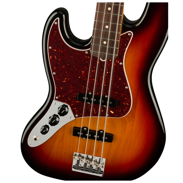 Fender American Professional II Jazz Bass Rosewood Fingerboard Electric Bass Guitar Left-Hand - 3-Color Sunburst