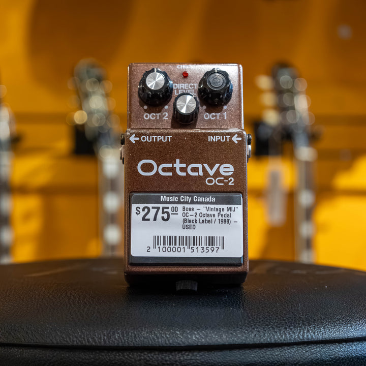 Boss - "Vintage MIJ" OC-2 Octave Pedal (Black Label / 1988) - USED