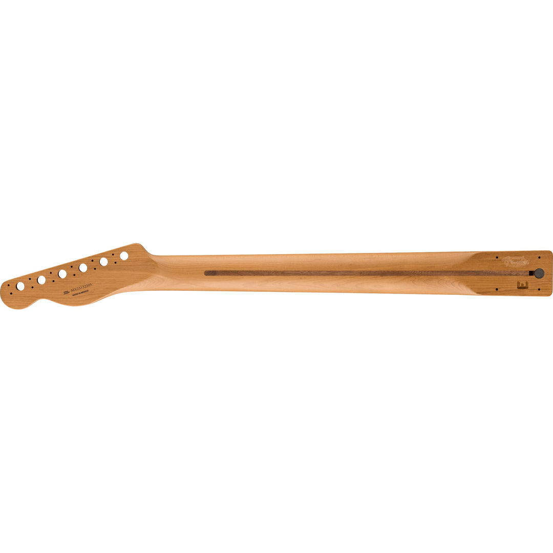 Fender Satin Roasted Maple Telecaster® Neck, 22 Jumbo Frets, 12", Maple, Flat Oval Shape