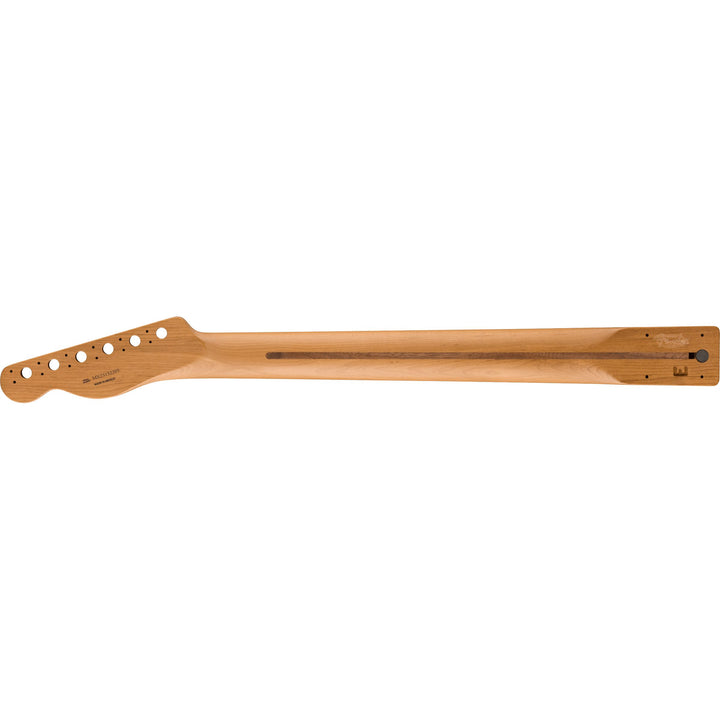 Fender Satin Roasted Maple Telecaster® Neck, 22 Jumbo Frets, 12", Maple, Flat Oval Shape