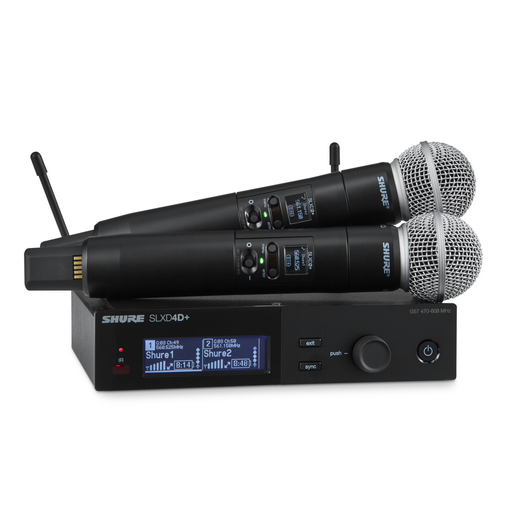 Shure SLXD24D+/58-G57 Handheld System Dual SM58
