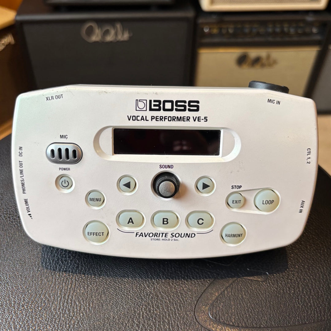 Boss - VE5 Vocal Performer Compact Voice Processor & Looper ( White-No Box ) - USED