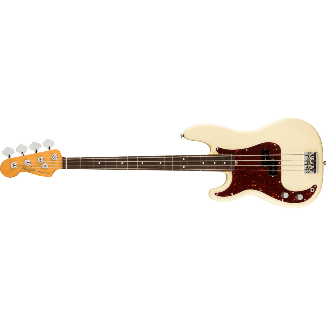 Fender American Professional II Precision Bass (Olympic White) Left-Handed, Electric Bass Guitar