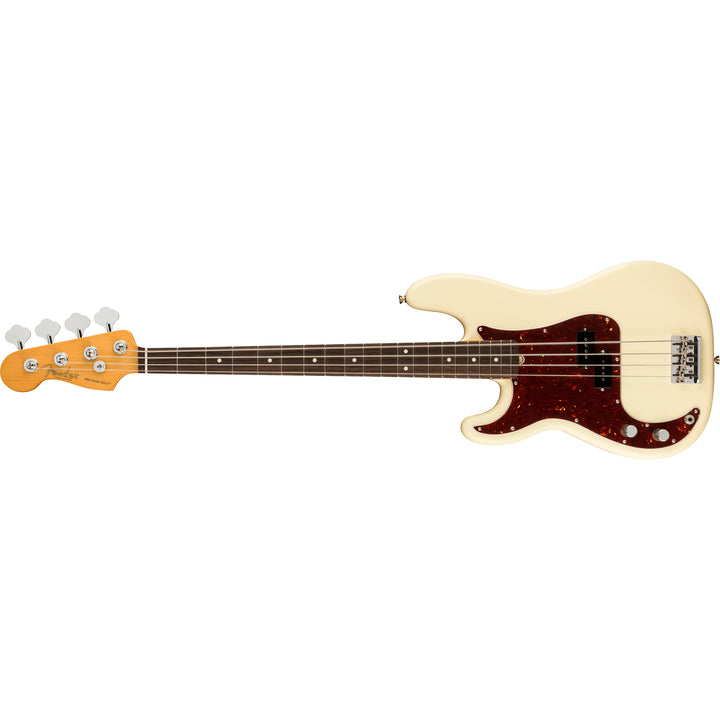 Fender American Professional II Precision Bass (Olympic White) Left-Handed, Electric Bass Guitar