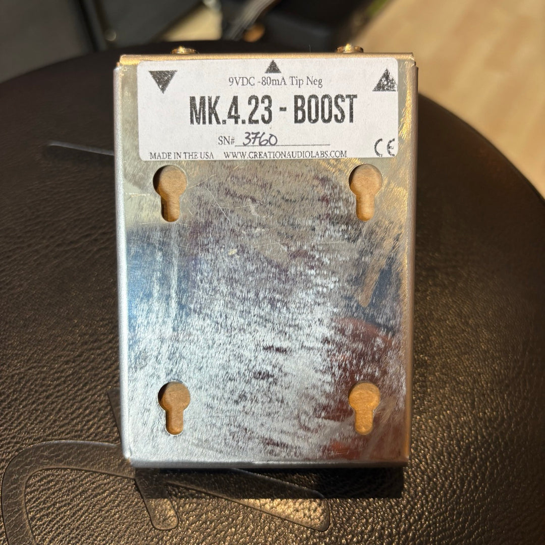 Creation Audio Labs - MK.4.23 Clean Boost Pedal (Brushed Steel-No Box) - USED