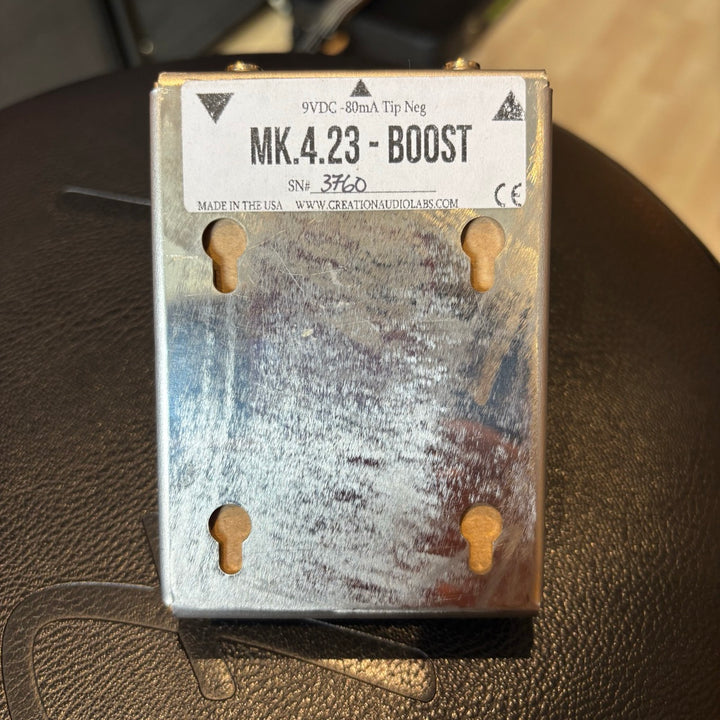 Creation Audio Labs - MK.4.23 Clean Boost Pedal (Brushed Steel-No Box) - USED