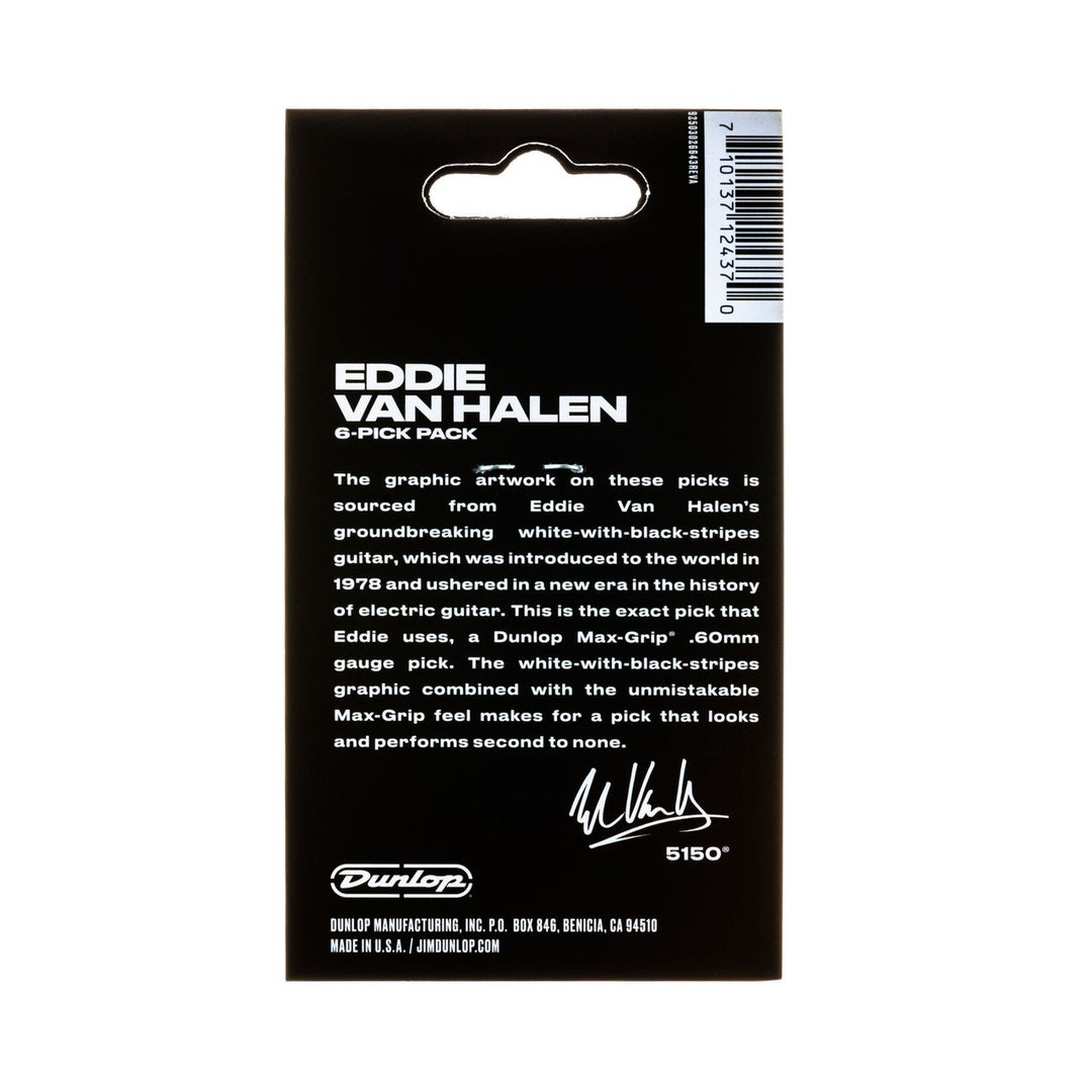 Dunlop EVH B&W guitar pick 6/pk