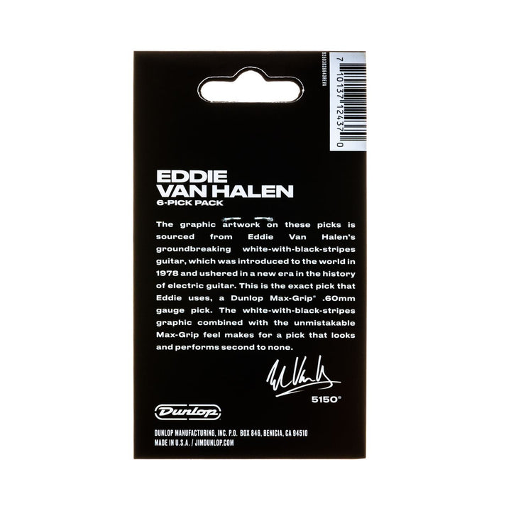 Dunlop EVH B&W guitar pick 6/pk