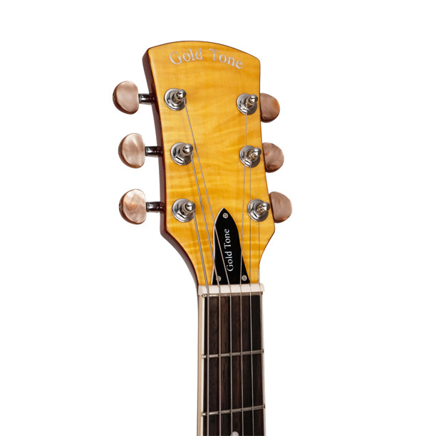 The Gold Tone MOJO is a standout folkternative resonator guitar, blending classic design with modern innovation.