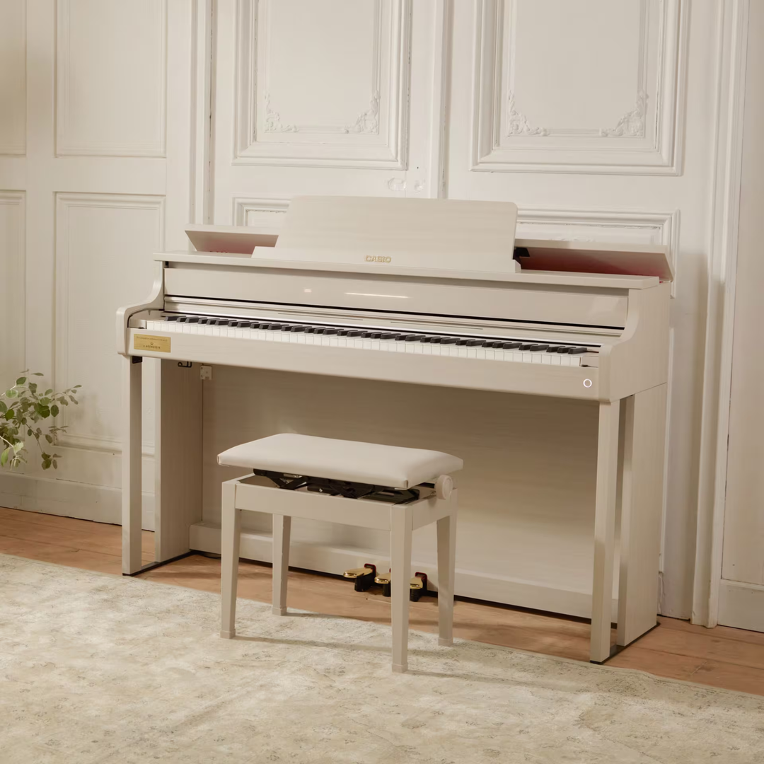Casio AP-750GB Celviano 88-note Upright Style Cabinet Digital Piano w/ C. Bechstein w/ 29 tones bench included - Gray Beige
