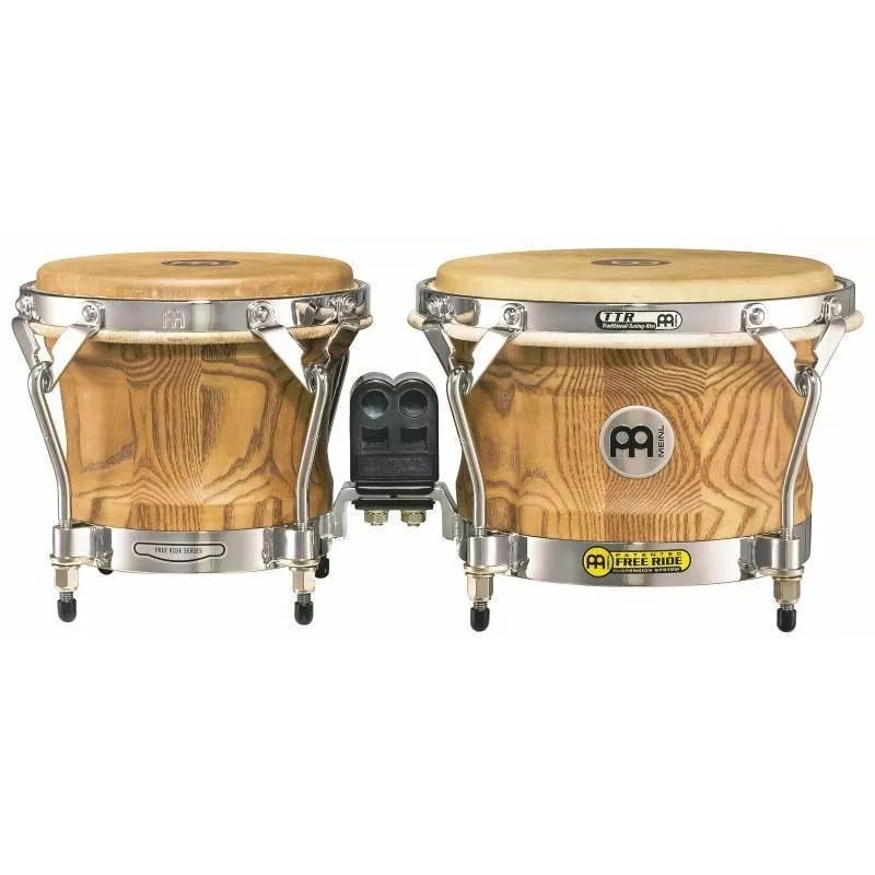 Meinl Free Ride Series Woodcraft Bongos - Zebra Finished Ash