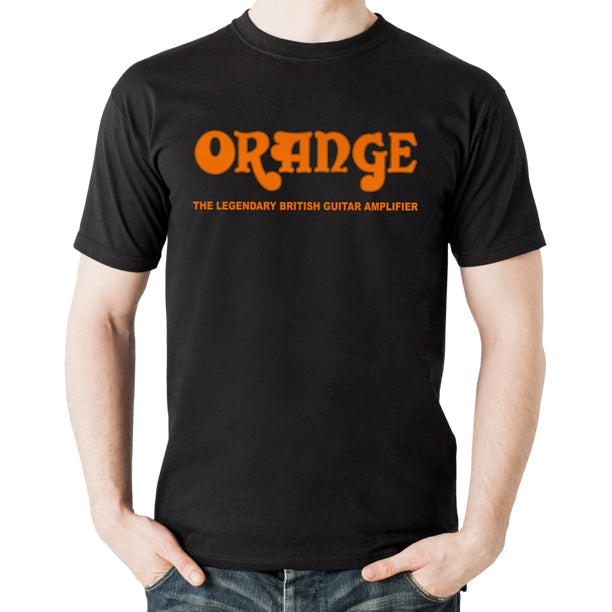 Orange Classic T-Shirt in black, XL. Official Orange branded merchandise with classic Orange logo.