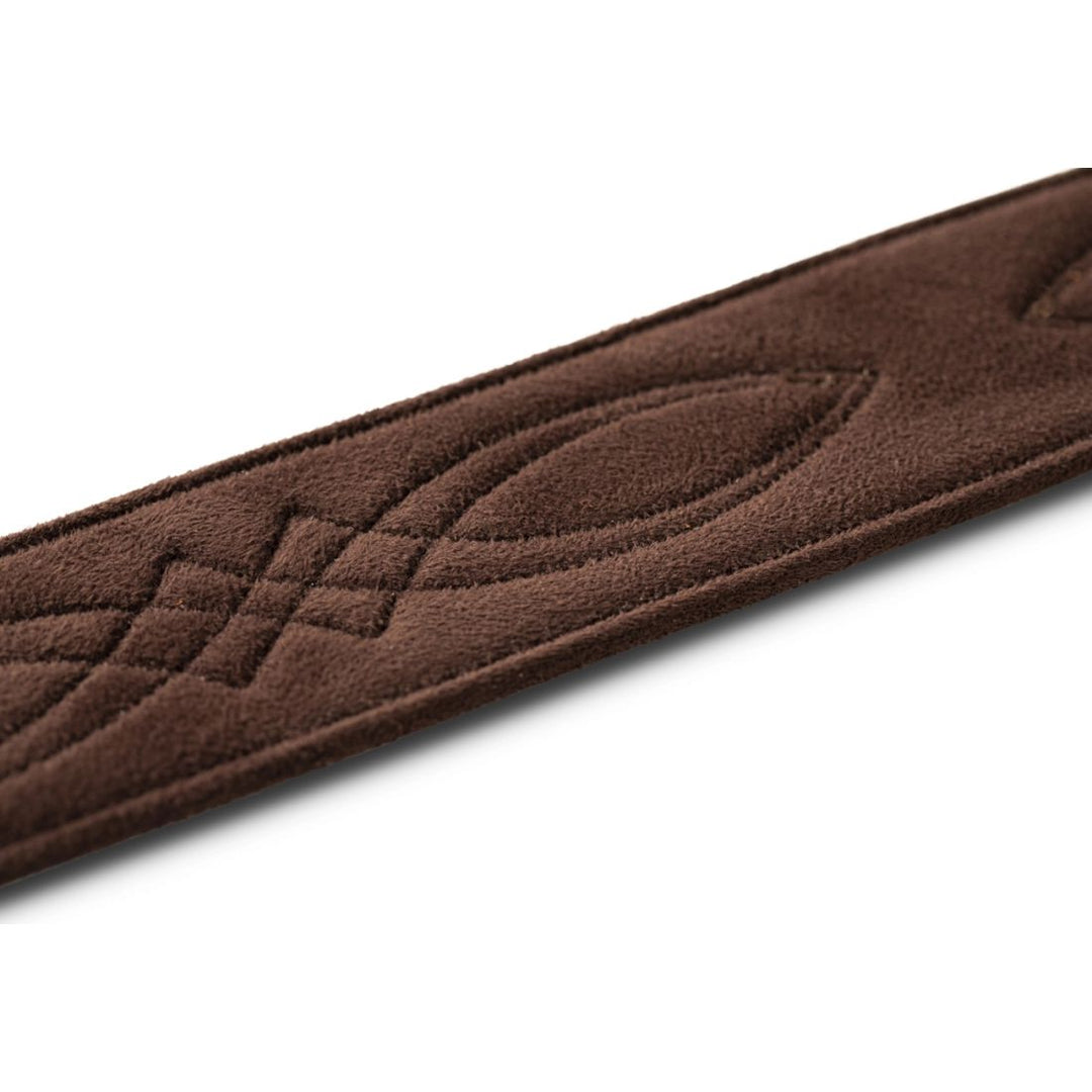 Taylor Guitars 2'' Vegan Leather Strap with Stitching - Chocolate Brown