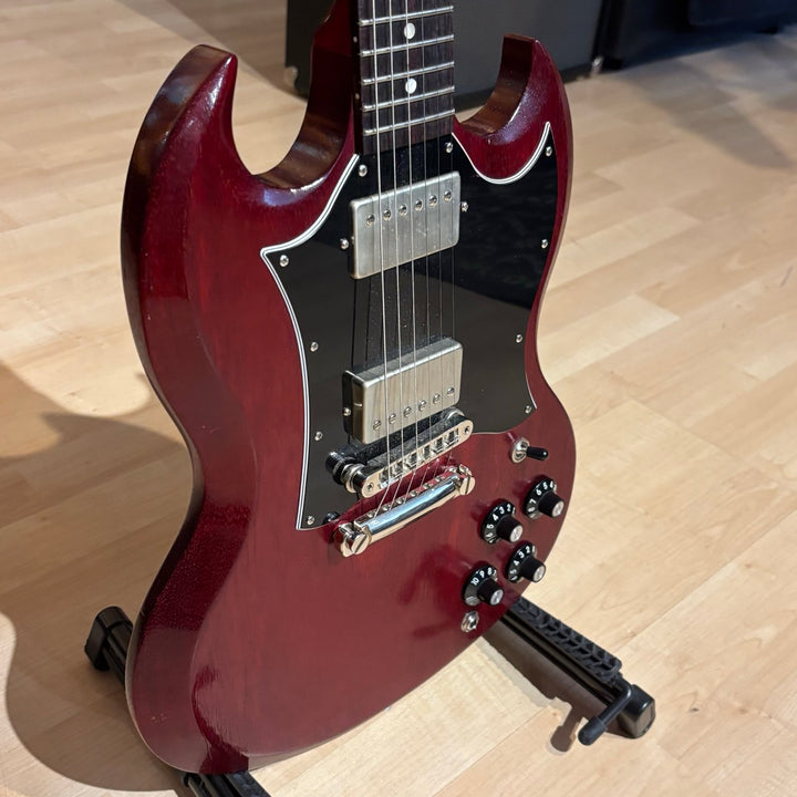Gibson - SGT Worn Satin Cherry w/ Suhr Doug Aldrich Hot HB Pickup Set & Gibson Gig Bag (2017) - USED