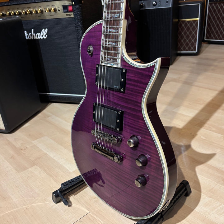 ESP LTD - EC1000 FM Trans Purple w/ EMG 60-81's & ESP Molded Hard Shell Case (2008) (Used - Consignment)