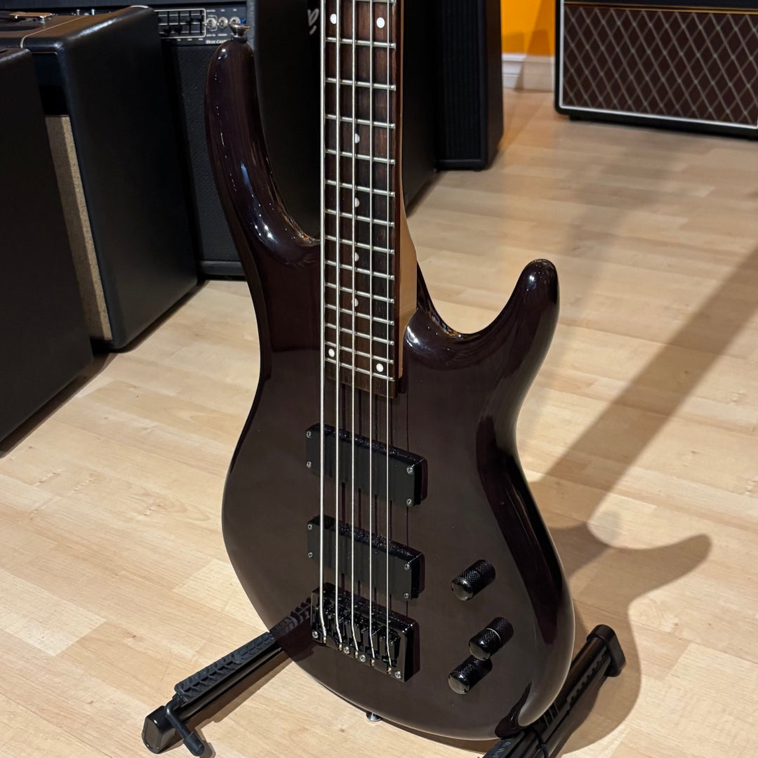 Epiphone -Embassy STD V5 / 5 String Bass (Passive - Trans Black - 2005) - USED
