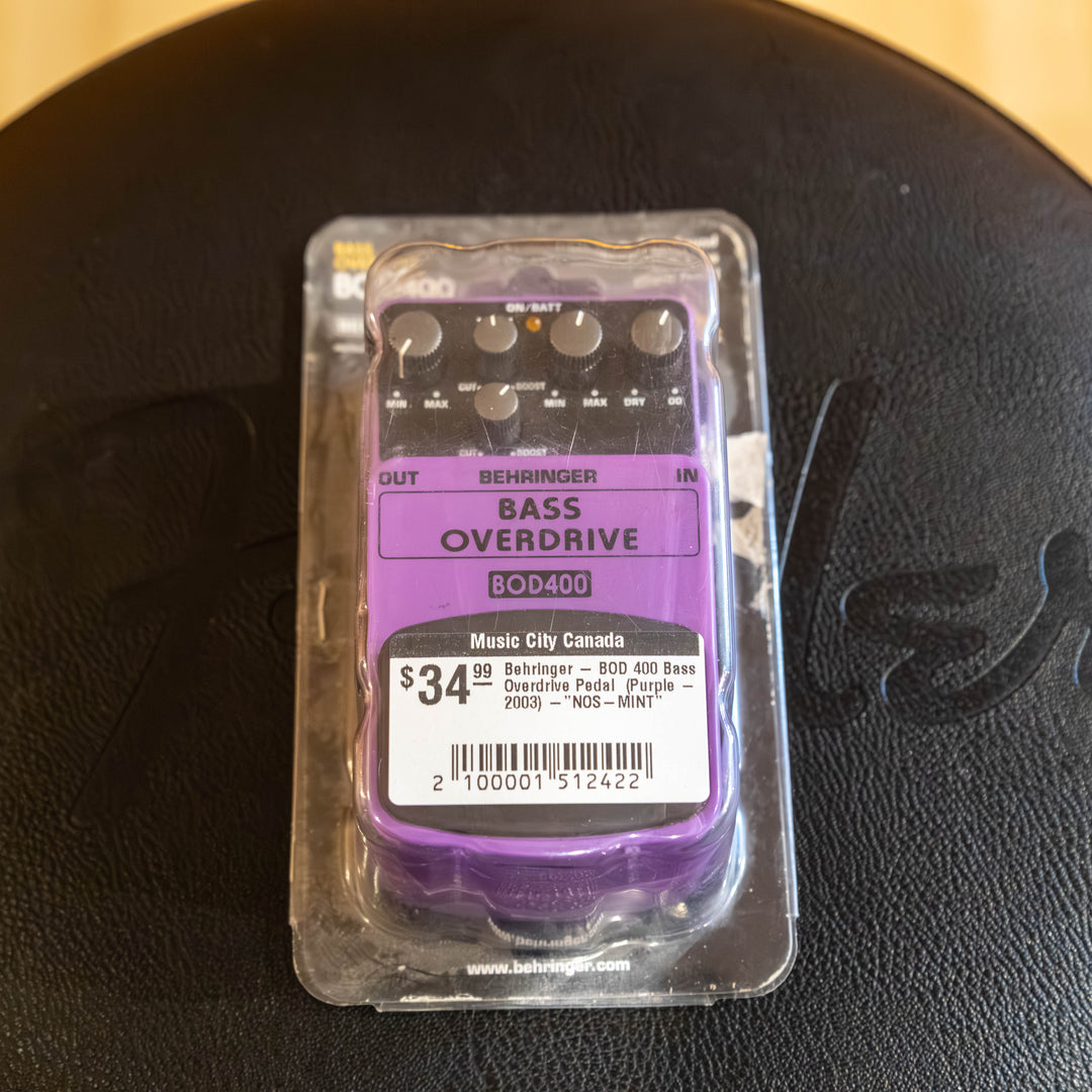 behringer boost pedal Behringer - BOD 400 Bass Overdrive Pedal (Purple