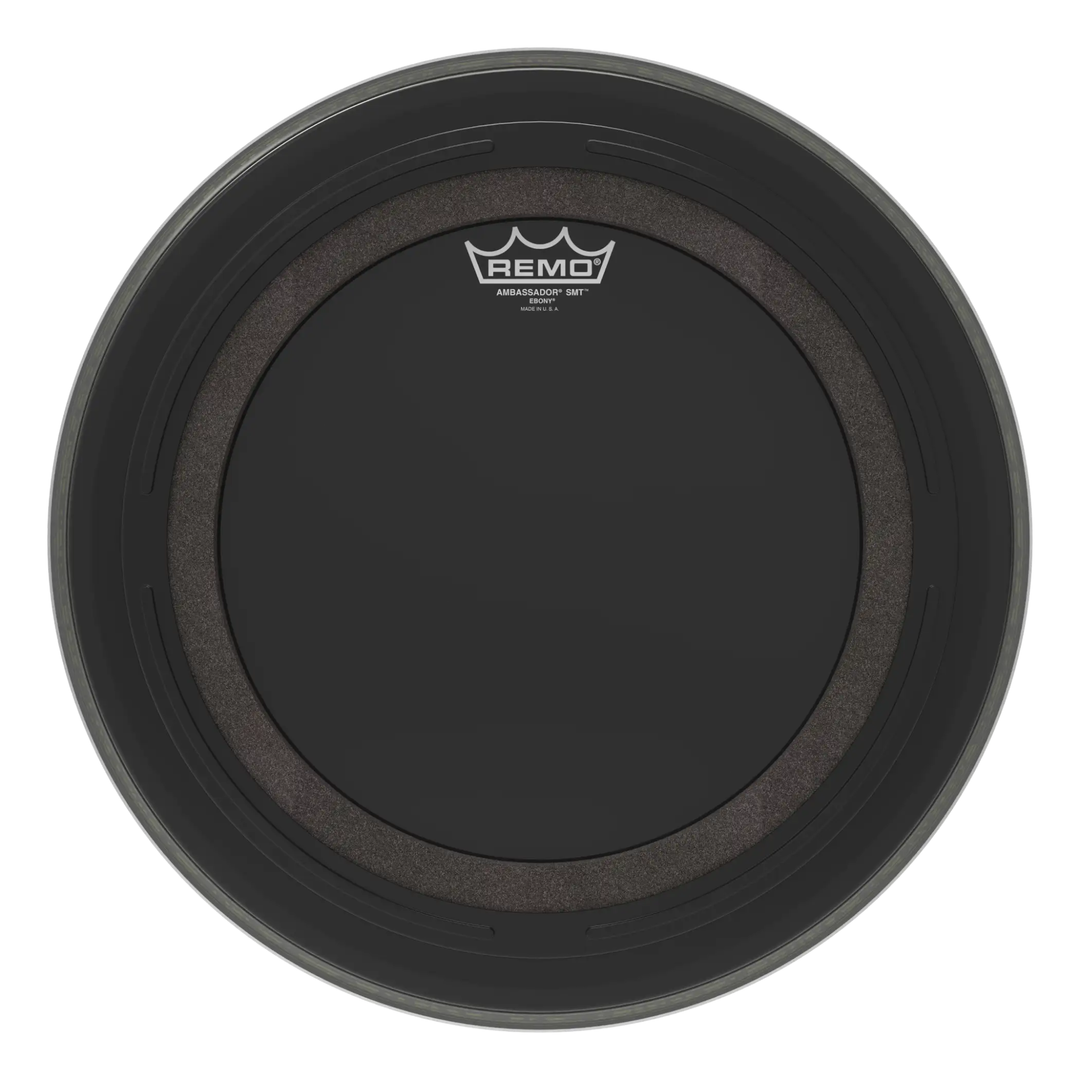 Remo BR-1016-ES-SMT Ambassador SMT Ebony Drumhead, 16"