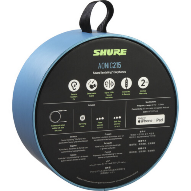 Rmce Uni Shure Se215 Mic Shure SE215 Sound-Isolating In-Ear Stereo