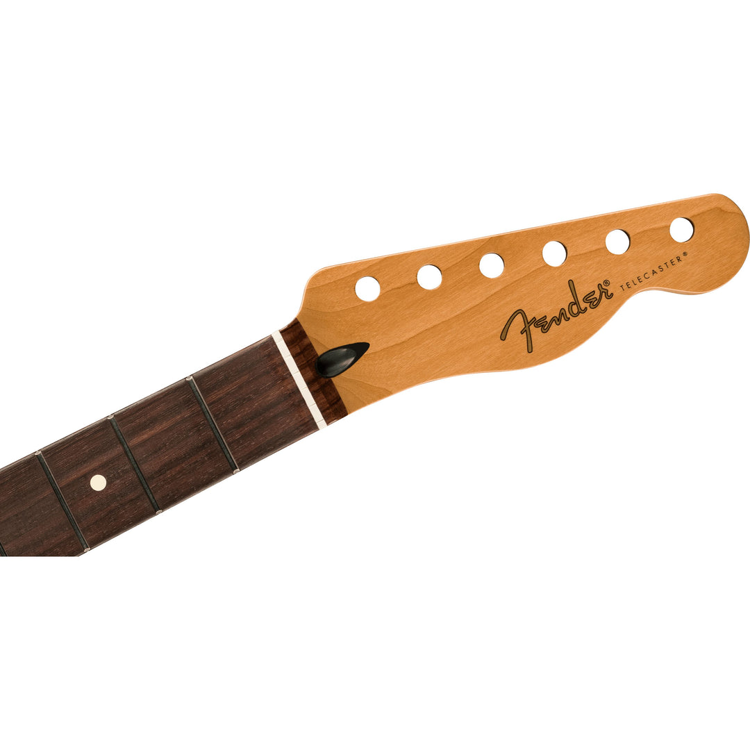 Fender Satin Roasted Maple Telecaster® Neck, 22 Jumbo Frets, 12-inch, Rosewood, Flat Oval Shape