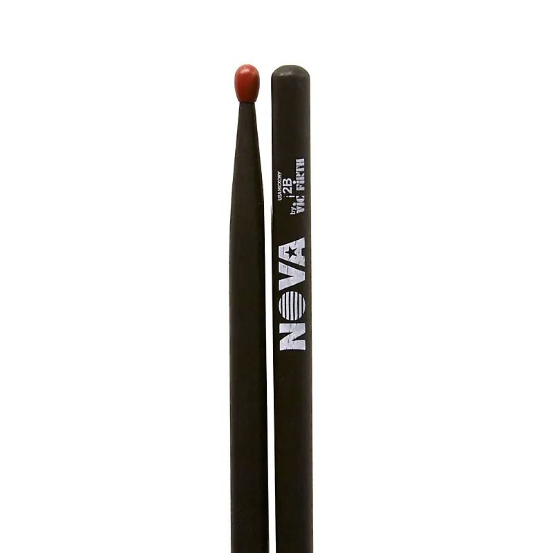 Vic Firth NOVA 2B Nylon Tip Drum Stick - black stain