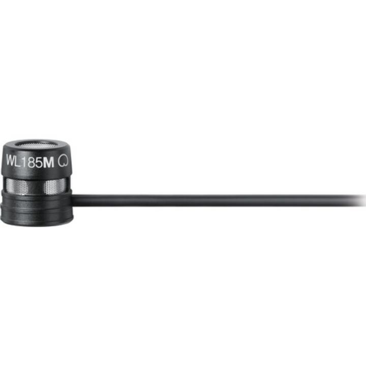 Shure WL185MB/C-LM3 Low-Profile Cardioid Lavalier Microphone with LEMO 3-Pin Connector (Black)