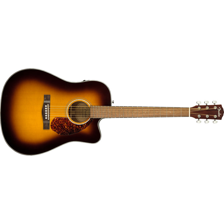 Fender CD-140SCE Dreadnought Walnut Fingerboard Acoustic Guitar w/ Case - Sunburst