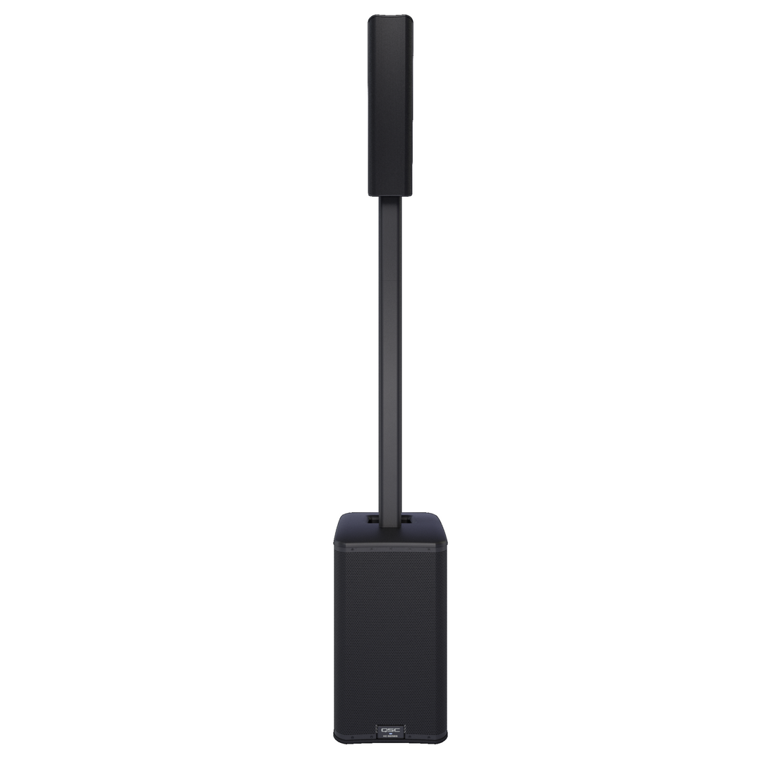 QSC KC12-BK 12" 3-Way Column Loudspeaker System with Bluetooth - Black