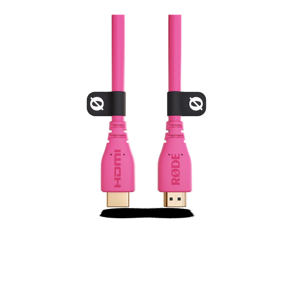 Rode HDMICABLE1.5M-P 1.5M - 2.0 HDMI Cable, (dia 6mm) - Pink