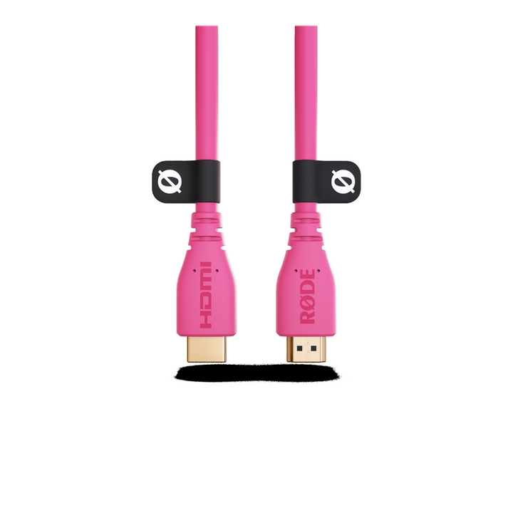 Rode HDMICABLE1.5M-P 1.5M - 2.0 HDMI Cable, (dia 6mm) - Pink