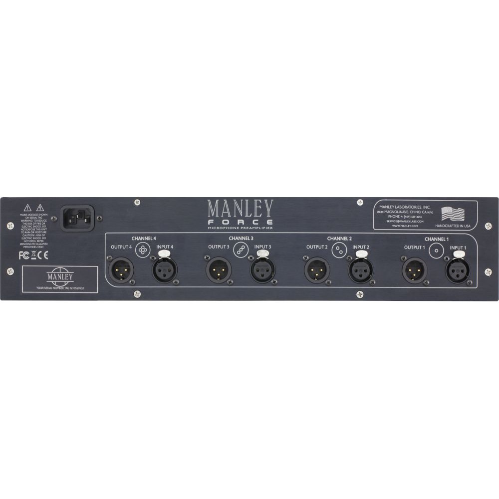 Manley FORCE 4 Channel Microphone Preamp
