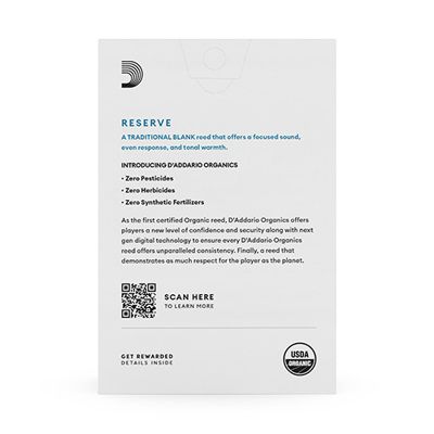 D'Addario Woodwinds ODCR1040 Reserve, Bb Clarinet - Box Of 10 - 4.0
