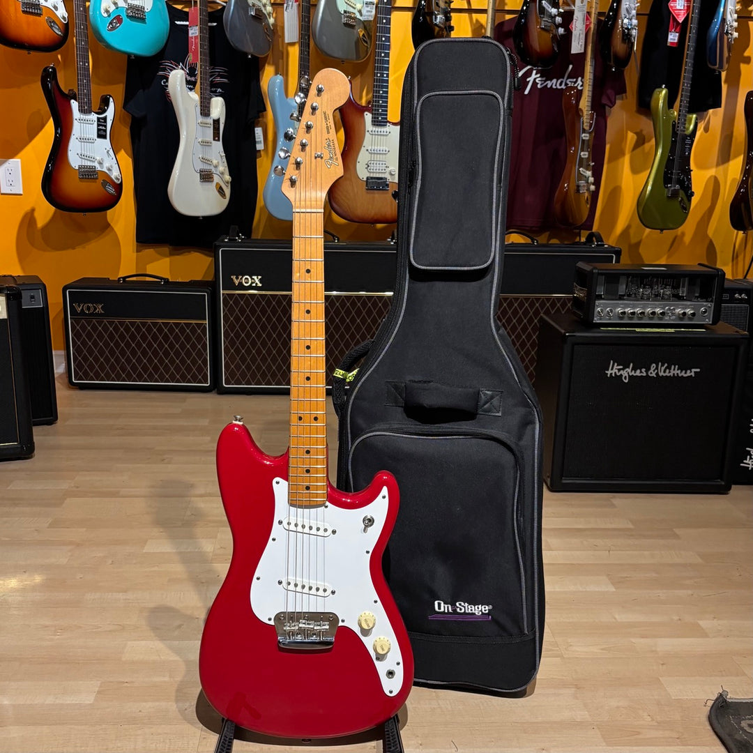 Fender - MIM Traditional Duo Sonic w/ Gig Bag (Torino Red-Maple Neck-2000) - USED