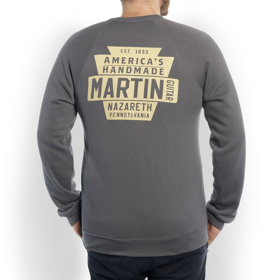 Martin 18CM02412X Keystone Asphalt – Adult Crew Sweatshirt, Size 2X