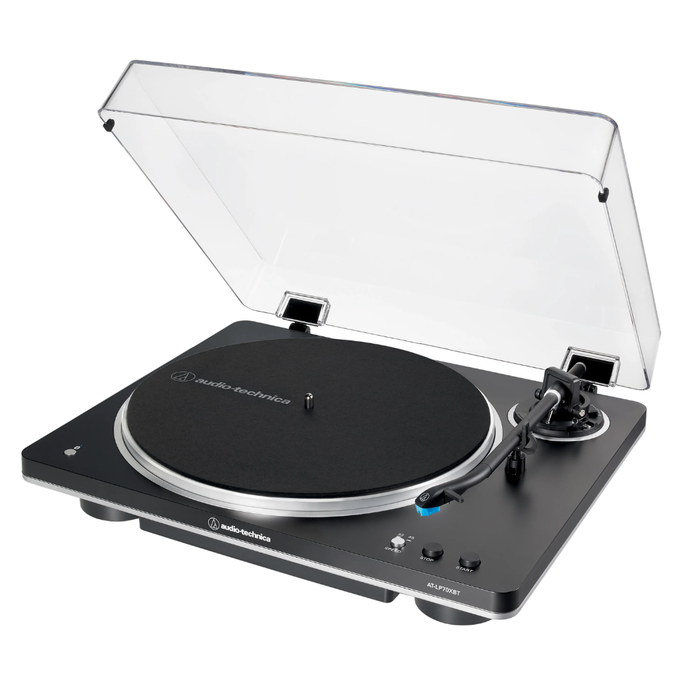 Audio-Technica AT-LP70XBT Belt-drive Turntable with Bluetooth - Black/Silver