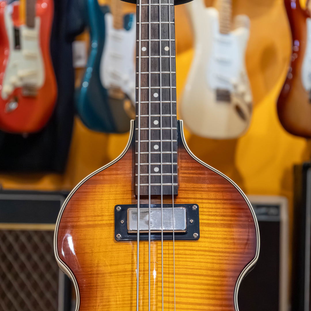 Epiphone - Viola Bass (Sunburst)  w/ Fender Gig Bag - 2014 - USED Electric Bass Guitar