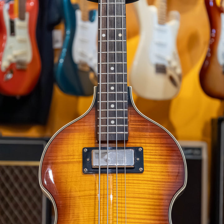 Epiphone - Viola Bass (Sunburst)  w/ Fender Gig Bag - 2014 - USED Electric Bass Guitar