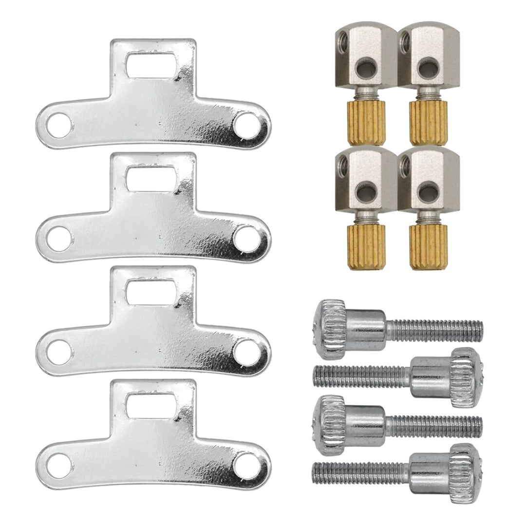 Gold Tone T-Style Resonator Hardware - Chrome