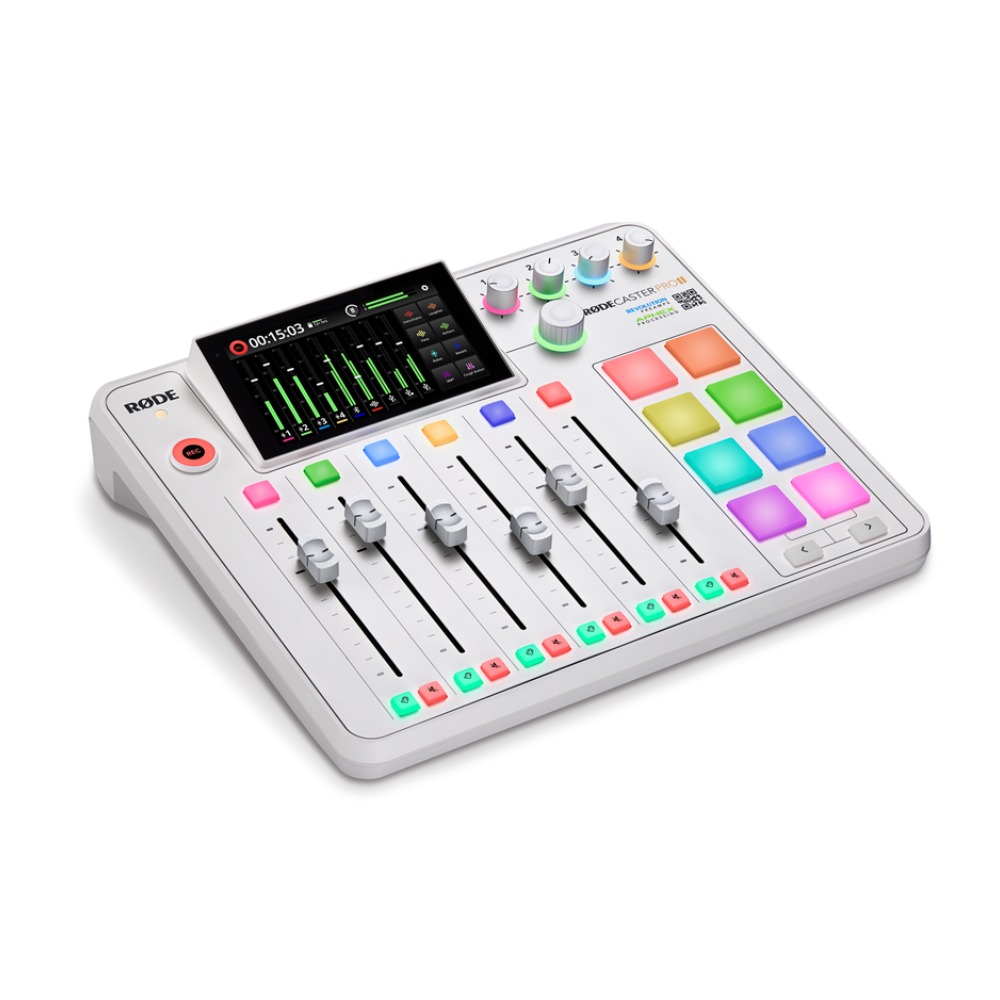 Rode RODECaster Pro II Integrated Audio Production Studio - White