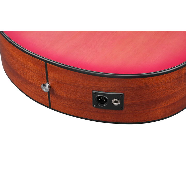 Ibanez AAM50CECRO Acoustic/Electric Guitar - Coral Red Burst Open Pore Top, Natural Open Pore Back and Sides