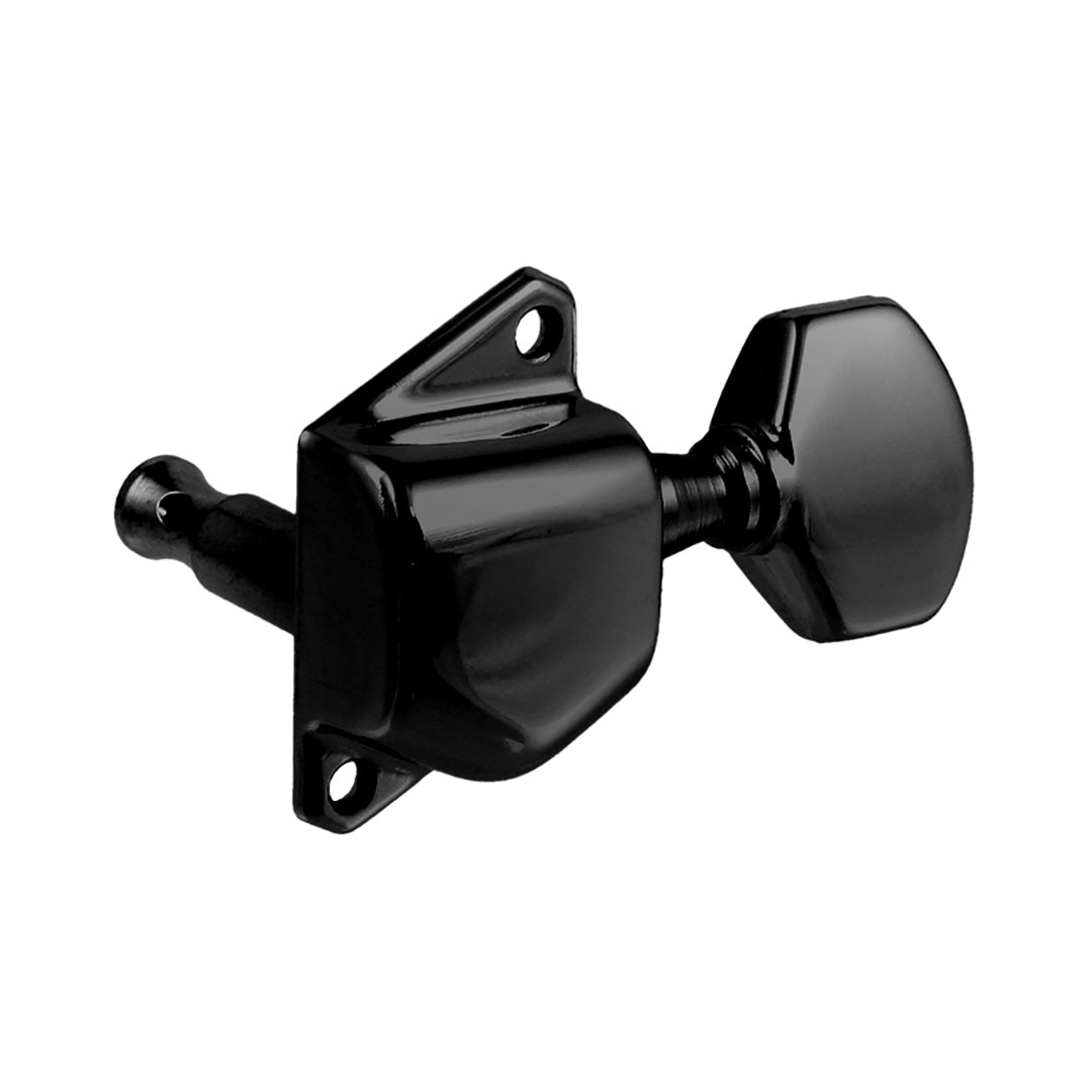 Allparts TK-7559 Economy Diagonal Mount 6-in-line Keys Black