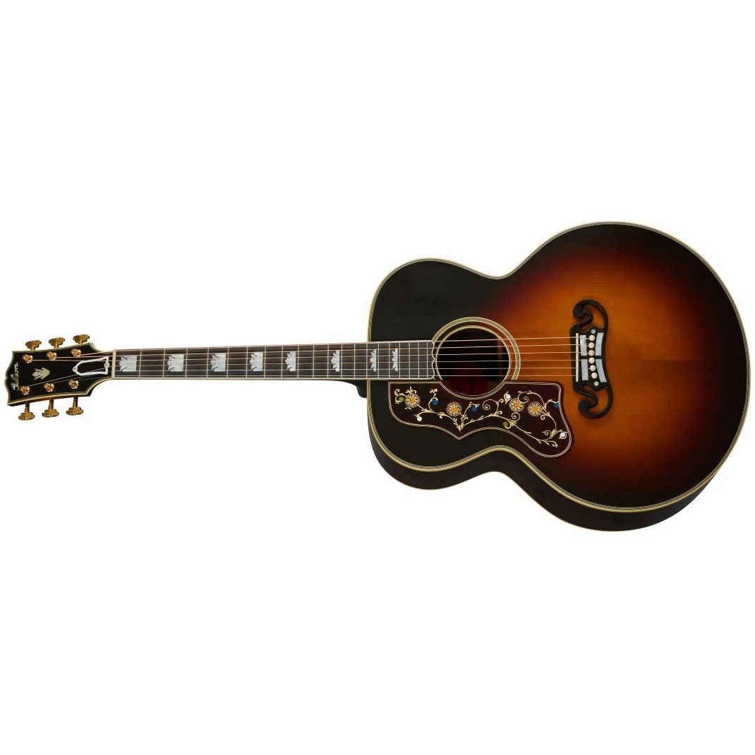 Gibson Pre-war SJ-200 Rosewood Acoustic Guitar with Hardshell Case - Vintage Sunburst (Left Handed)