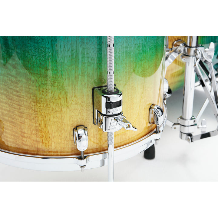Tama Starclassic Maple 4-Piece Shell Pack (22,10,12,16), Chrome Hardware - Marine Shoreline Movingui Fade